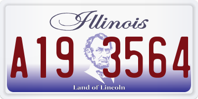 IL license plate A193564
