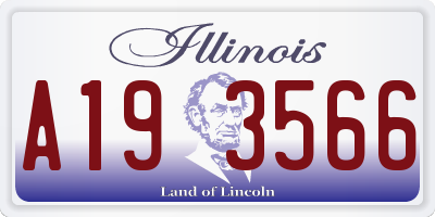 IL license plate A193566