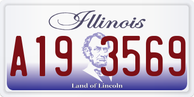IL license plate A193569