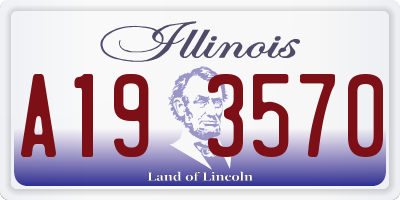IL license plate A193570