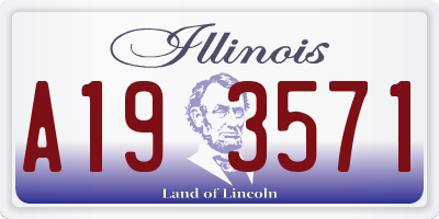 IL license plate A193571