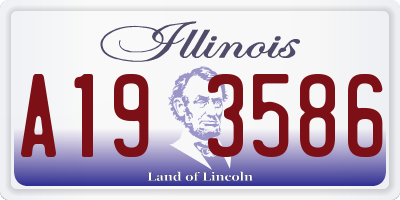 IL license plate A193586