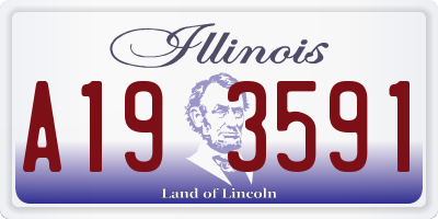 IL license plate A193591