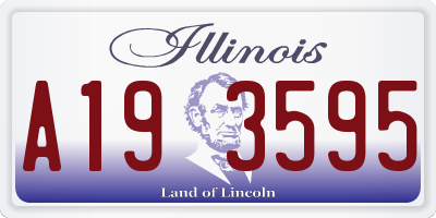 IL license plate A193595