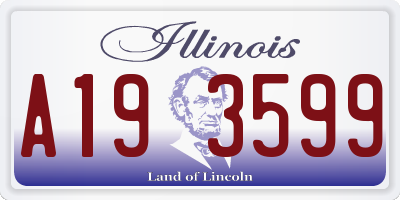IL license plate A193599