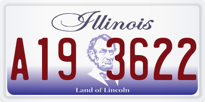 IL license plate A193622