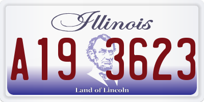 IL license plate A193623
