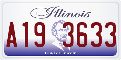 IL license plate A193633