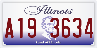 IL license plate A193634