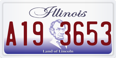 IL license plate A193653