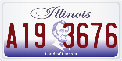 IL license plate A193676