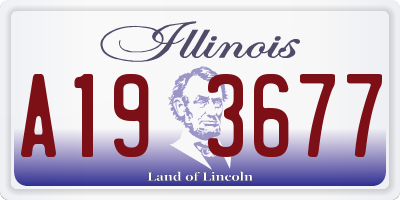 IL license plate A193677