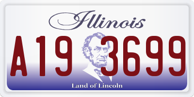 IL license plate A193699