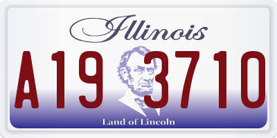 IL license plate A193710