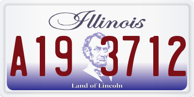 IL license plate A193712