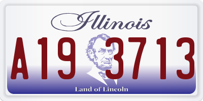 IL license plate A193713