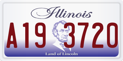 IL license plate A193720