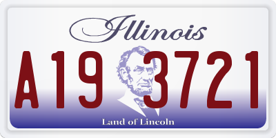 IL license plate A193721