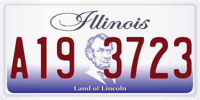 IL license plate A193723