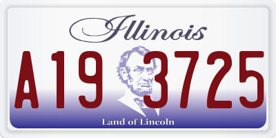 IL license plate A193725