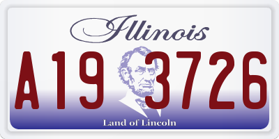 IL license plate A193726