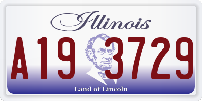 IL license plate A193729