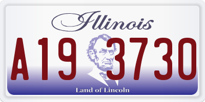 IL license plate A193730