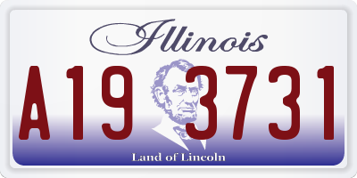IL license plate A193731
