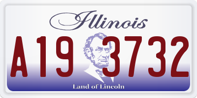 IL license plate A193732