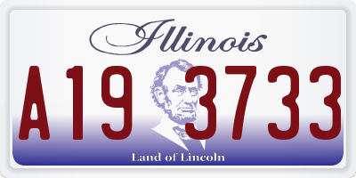 IL license plate A193733