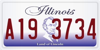 IL license plate A193734