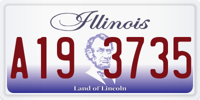 IL license plate A193735