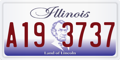 IL license plate A193737