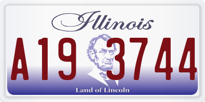 IL license plate A193744