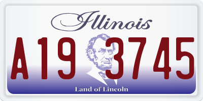 IL license plate A193745