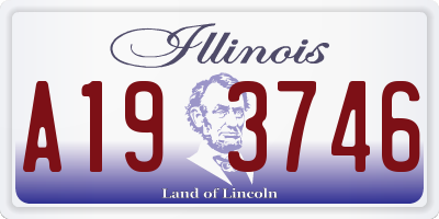 IL license plate A193746
