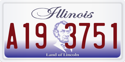 IL license plate A193751