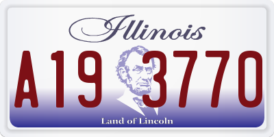 IL license plate A193770