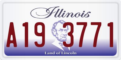 IL license plate A193771