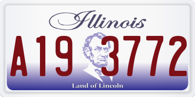 IL license plate A193772