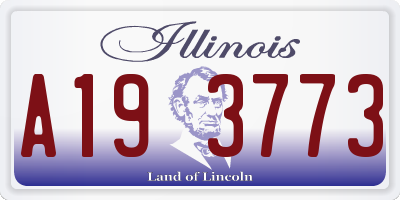 IL license plate A193773