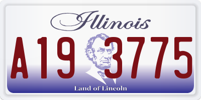 IL license plate A193775