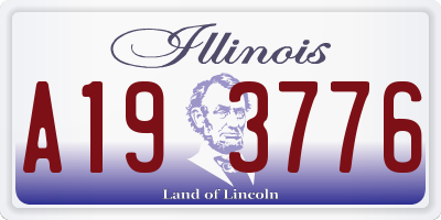 IL license plate A193776
