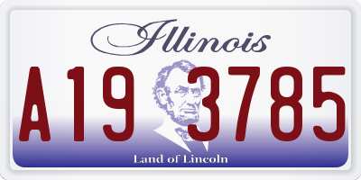 IL license plate A193785