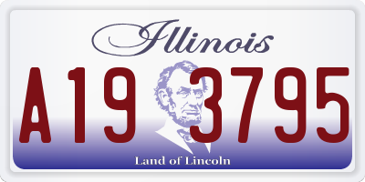 IL license plate A193795