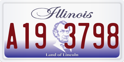 IL license plate A193798