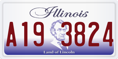 IL license plate A193824