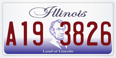 IL license plate A193826