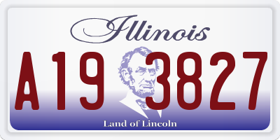 IL license plate A193827