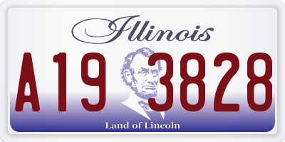 IL license plate A193828